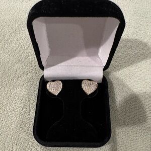 Diamond Heart Earrings